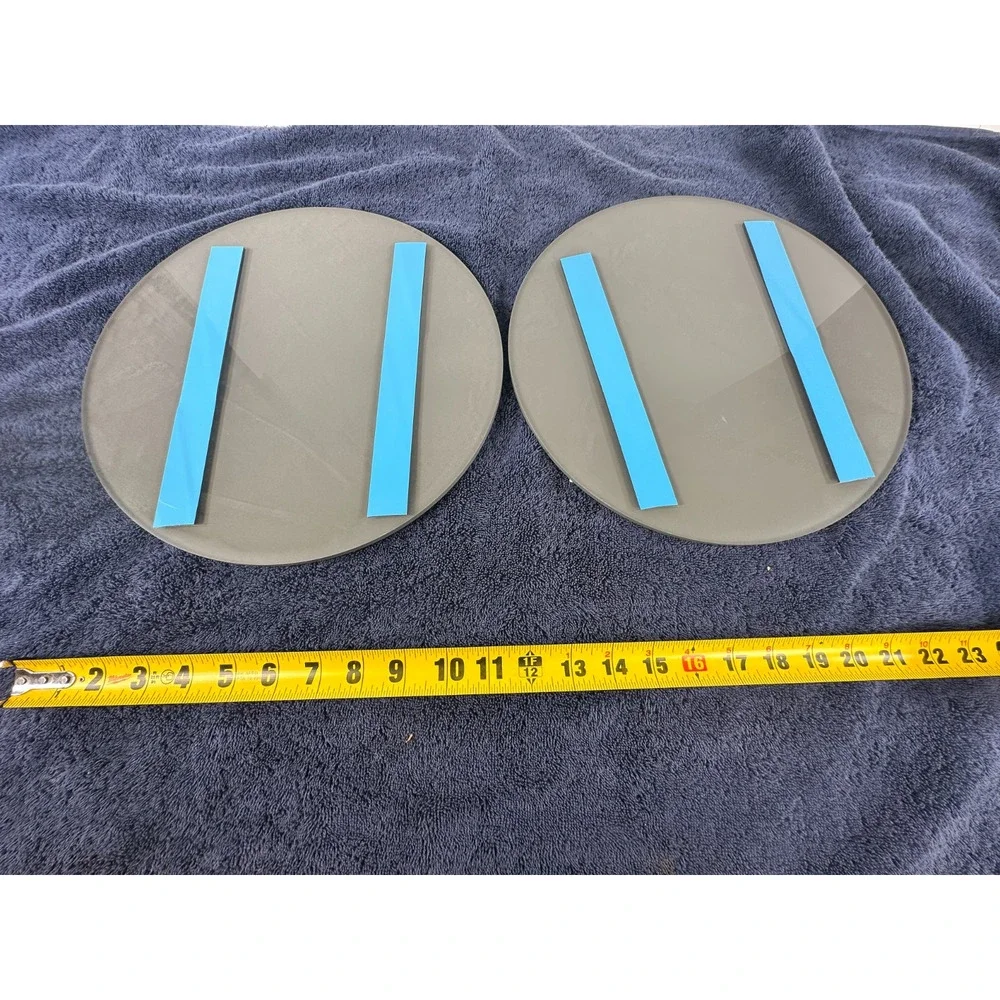 Modern Women Restroom Signs Triangle Round Wall Mount Commercial Set of 3